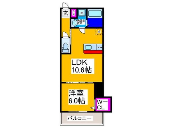 REGIES堺七道の物件間取画像